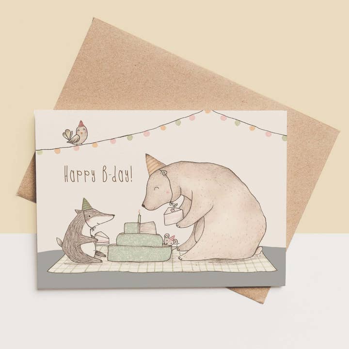 Tarjeta + Sobre - Animales de Fiesta para venta al por mayor de Bodesigns