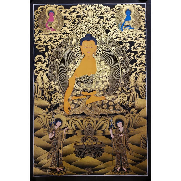 Thangka de Shakyamuni Bouddha pour la vente par Art Of Tibet