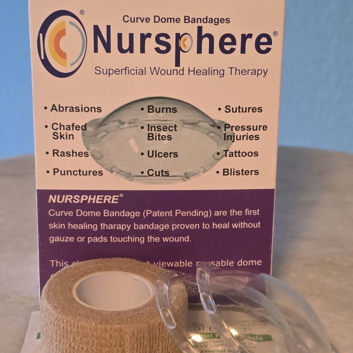 Nursphere Original Dome Bandages - Wholesale Bandaids/Bandages - Nursphere® Original Bundle Dome Bandages™/Wound Tracker™ App1