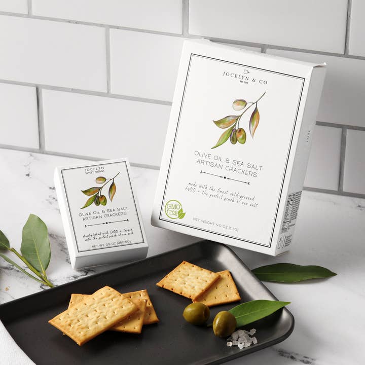 Jocelyn & Co – wholesale Kex – Mini Olivolja & Havssalt Crackers1