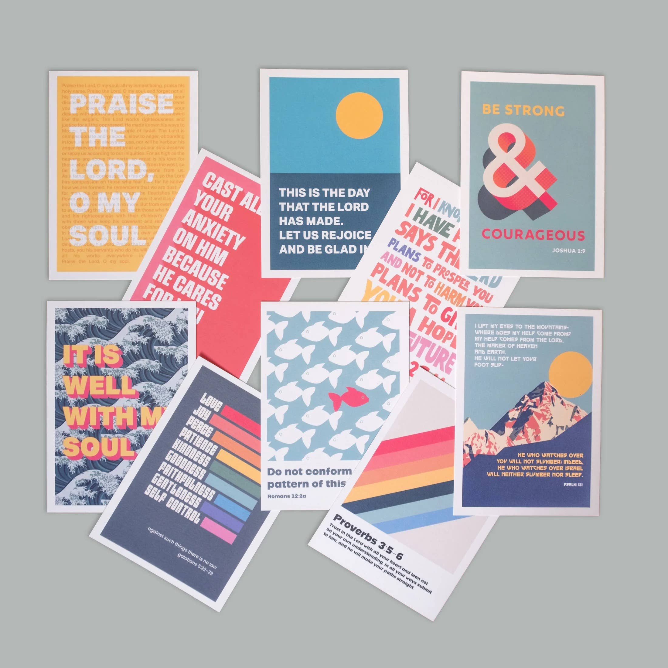 The Christian Poster Company – Engroshandel Postkort – 80 kristne postkort. Blandede designs. Engros pakke1