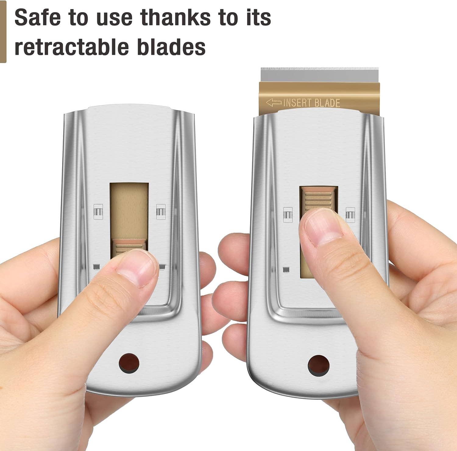 Bates Choice - Wholesale Craft Tool - Metal Razor Blade Scraper, 2 Pack4