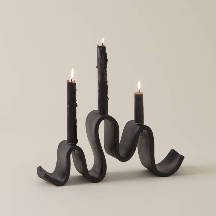 Virginia Sin - Vendita all'ingrosso Portacandele - Candelabro Wyat, nero1