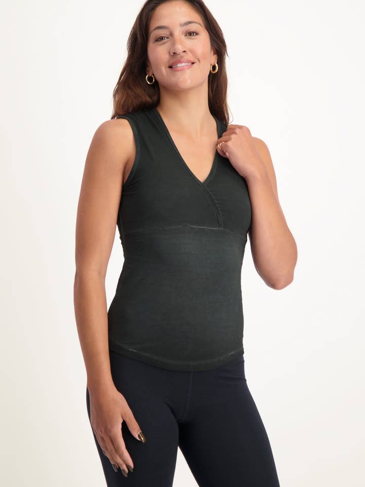 Urban Goddess - Wholesale Athletic Top - Women's - Namaste Yoga Top - Off Black1