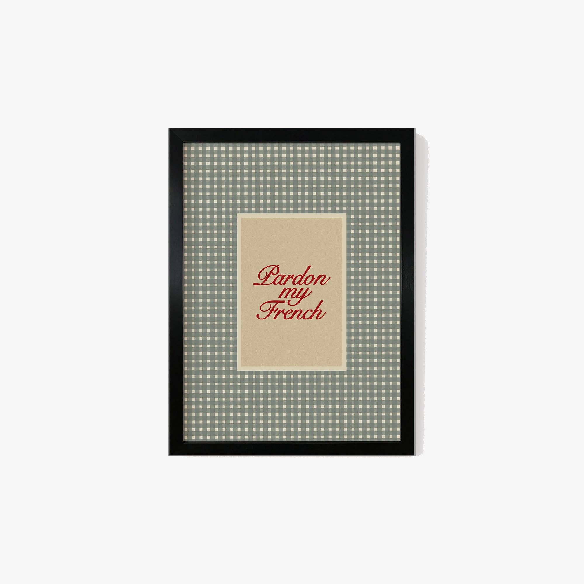 Lune Club - Wholesale Art Print - Pardon My French Checkered Print8