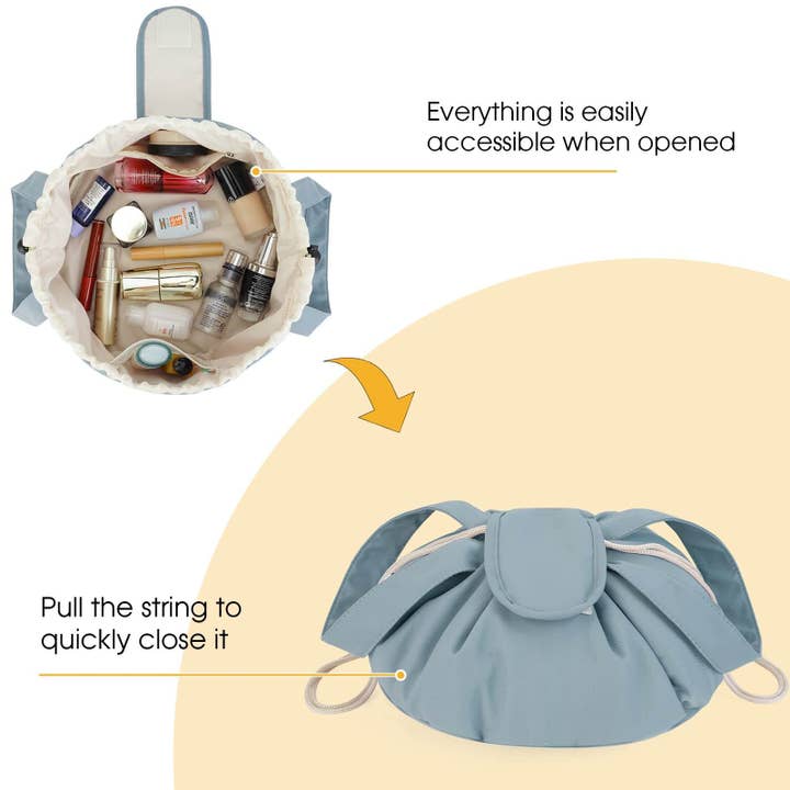 wandf - Wholesale Makeup/Cosmetic Bag - Barrel Drawstring Makeup Bag Large Cosmetic Toiletry Bags31