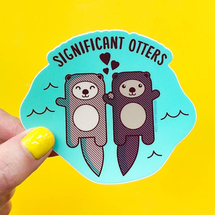 Betydande uttrar Vinyl kli för wholesale av Tiny Bee Cards