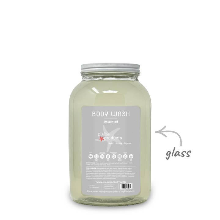 Plaine Products - Wholesale Body Wash/Shower Gel - Body Wash One Gallon Bulk Reusable (pump not included)2
