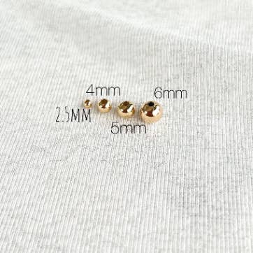 Js Wholesale Jewelry - Wholesale Beads - 14K Gold Filled Non Tarnish Spacer Beads,6mm Gold beads (Cop5