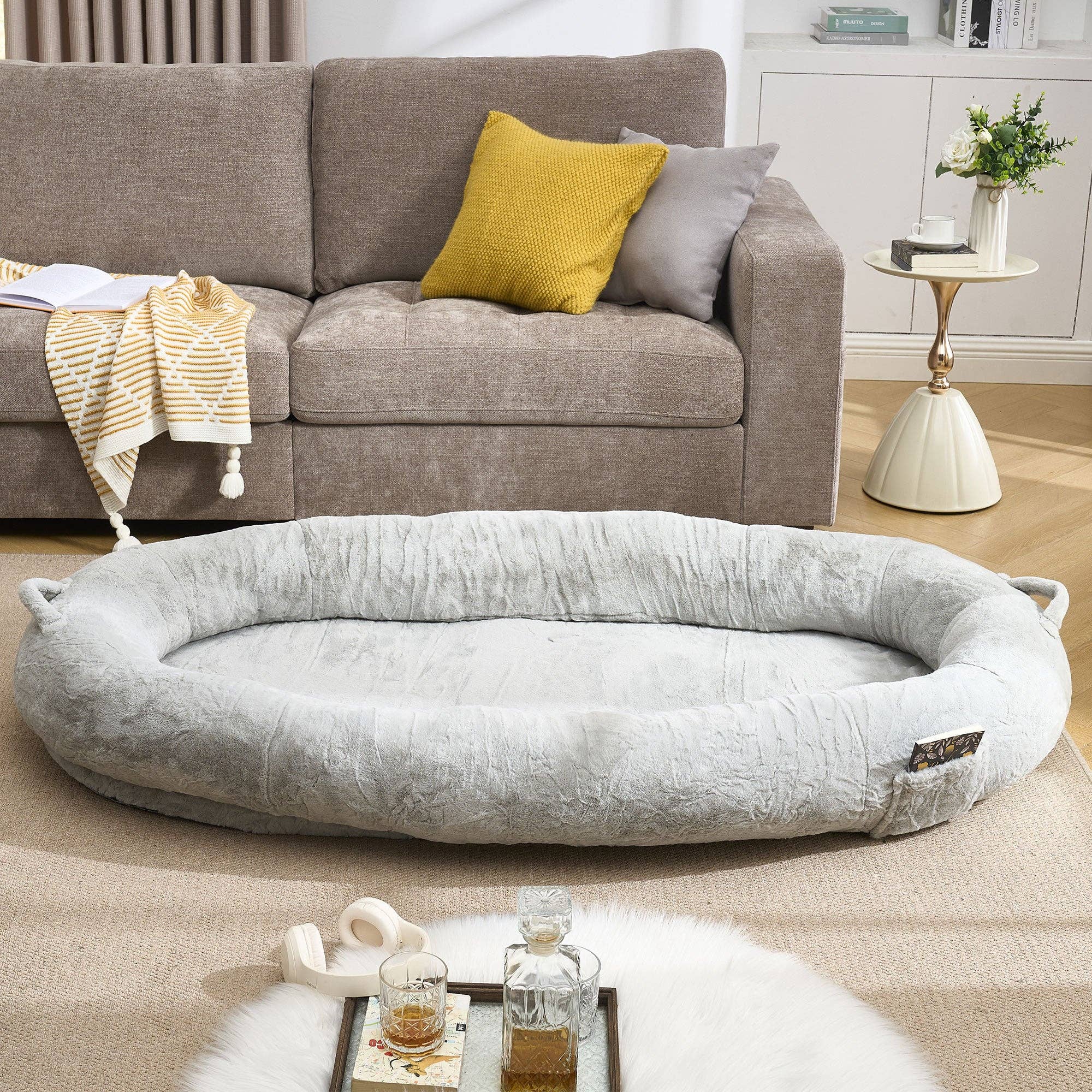 HOMYCASA DESIGN INC - Wholesale Pet Bed - Cat/Dog - Extra Large Memory Foam Human Size Dog Bed Storage0