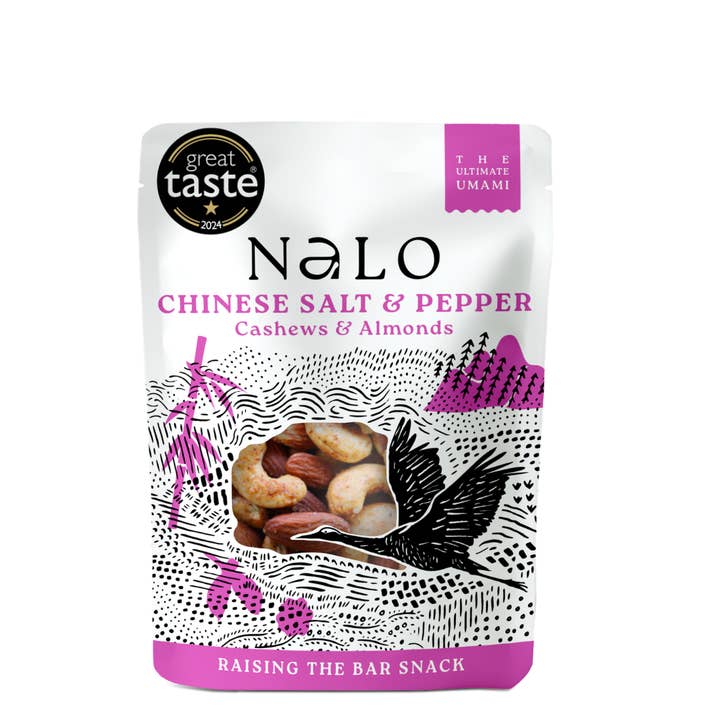 Chinese Salt & Pepper | Cashews & Almonds (40g) - CASE OF 12 for wholesale by Nalo