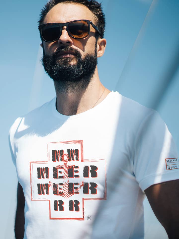Nick “SEA” shirt — WHITE for wholesale by SEEKRAFT