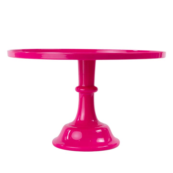 Sprinkles & Confetti Party Supplies - Wholesale Cake Stand - Hot Pink Melamine Cake Stand | Cupcake Stand