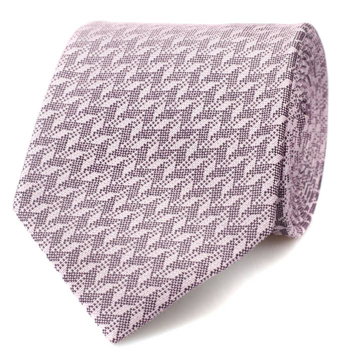 Soft Pink Herringbone Silk Tie for wholesale by Mrlapel