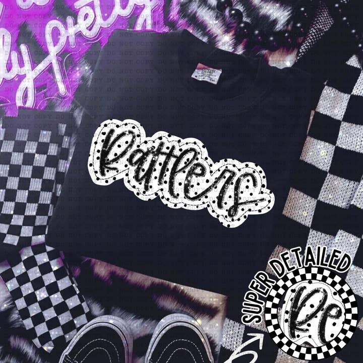 Simple Tymes – Engroshandel Sublimationstryk – Dotted Applique Teams DTF-print50