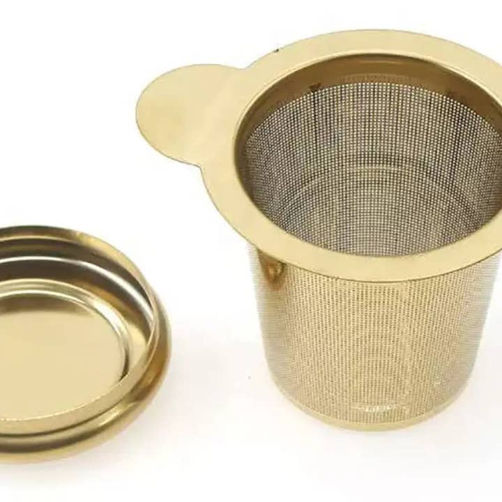 Gouden theefilter van roestvrij staal voor wholesale door Hiver et thes