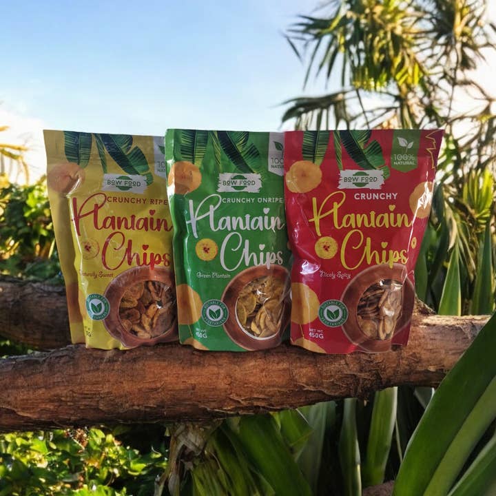 Bow plantain Chips 450g Green Plantain (Unripe) for wholesale by WOLF&ST.OZZY