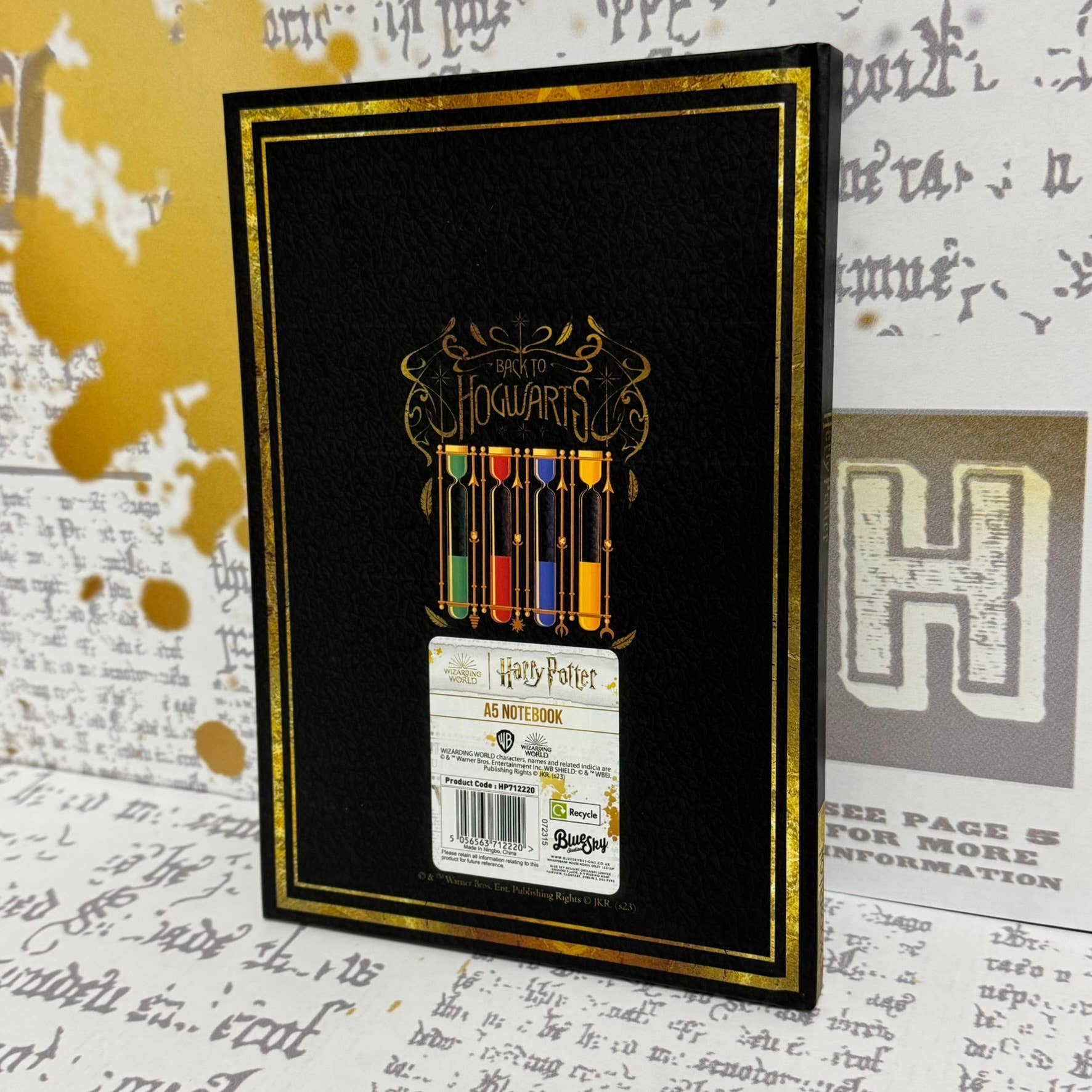 Mad Monkey GmbH - Wholesale Notebook - Harry Potter - Notebook A5 Black5