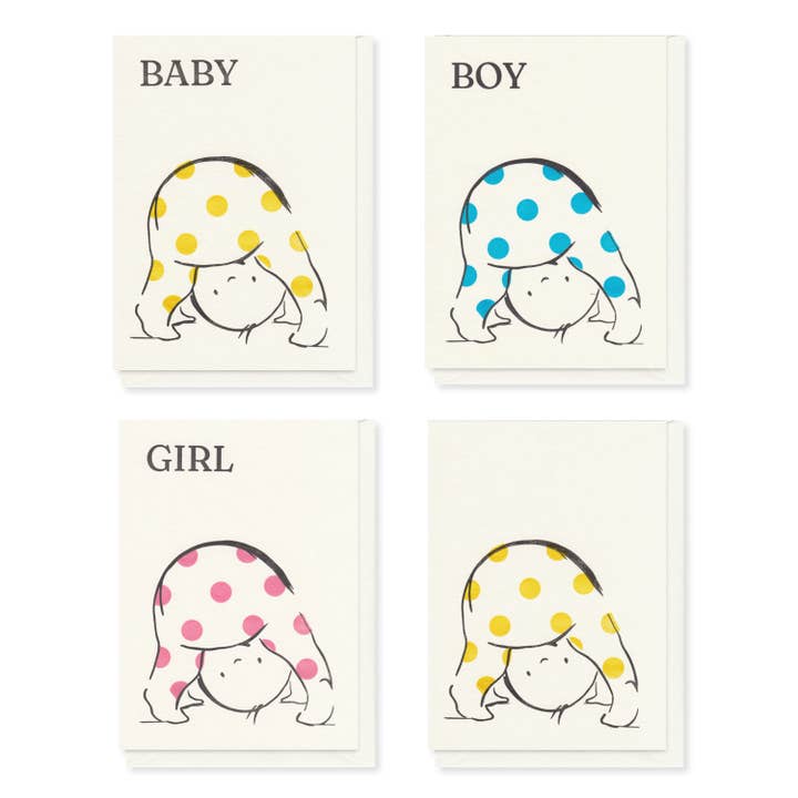 Alex & Olive - Wholesale Baby Card - Unisex Baby Handcrafted Greeting Card - Letterpress Printed2