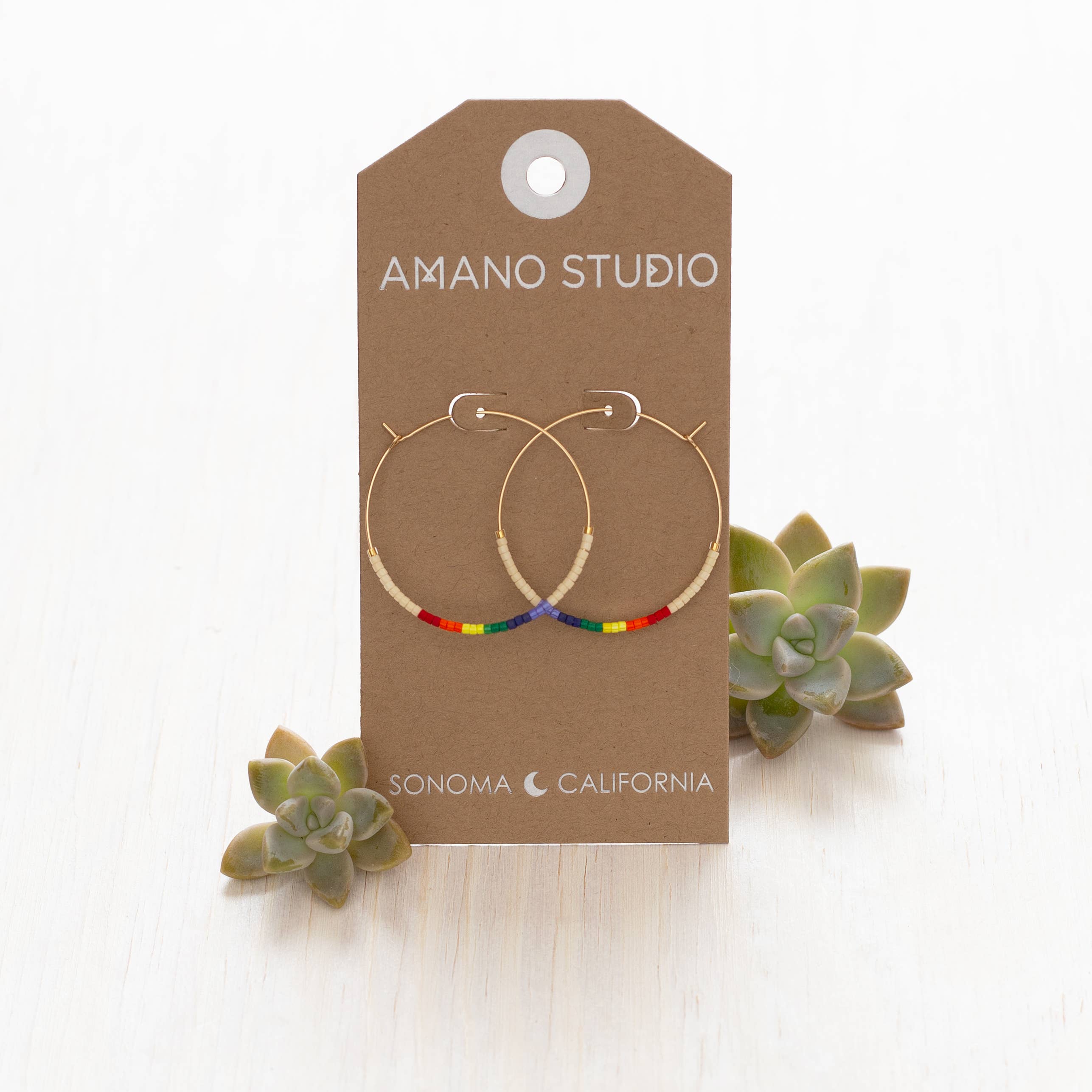 Amano Studio - Wholesale Hoop Earrings - Japanese Seed Bead Hoops- multiple colorways6