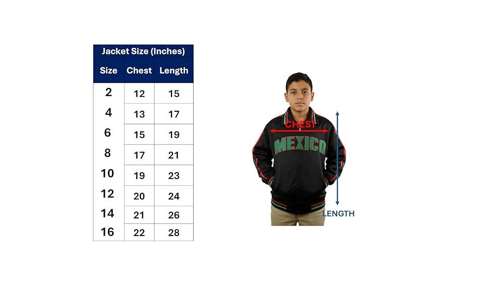Lime Tree Clothing Inc. - Wholesale Athletic Jacket - Kids - Kid's Mexico Track Jacket (2-16) - Stylish & Comfortable4