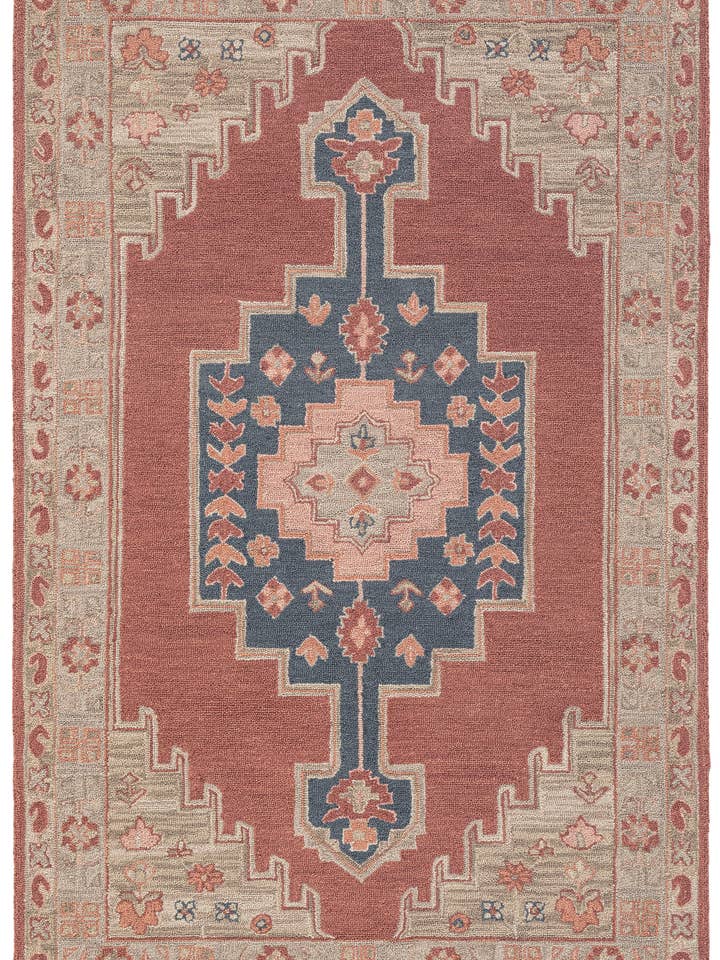 Noble Sarah Red Area Rug
 for wholesale by Terra by Obeetee