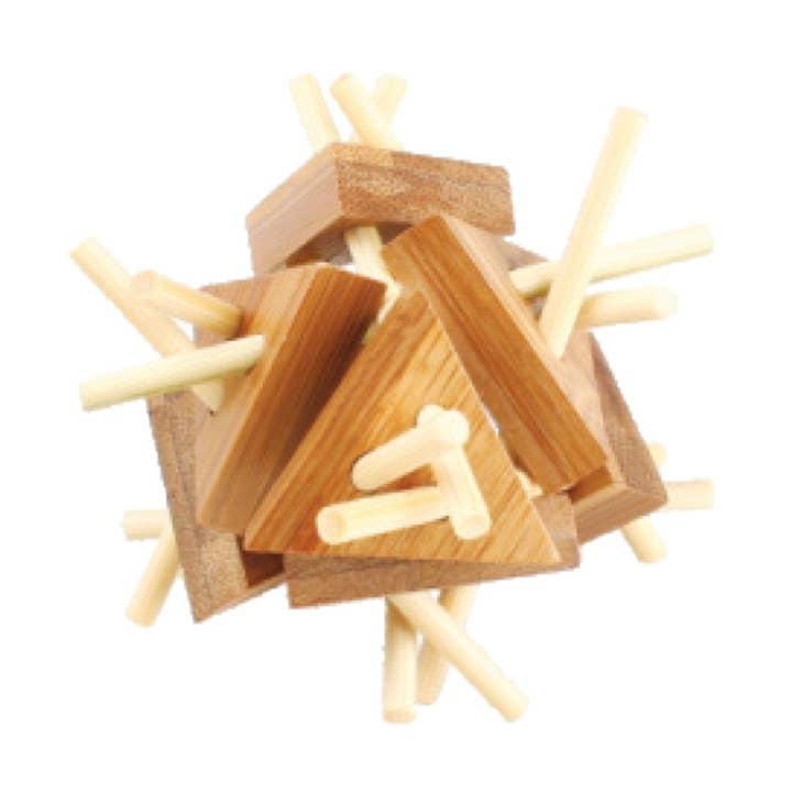 Handcrafted Gift – Großhandel Puzzle - Erwachsene – Bambus-Puzzles Mittel - Trianguliert0