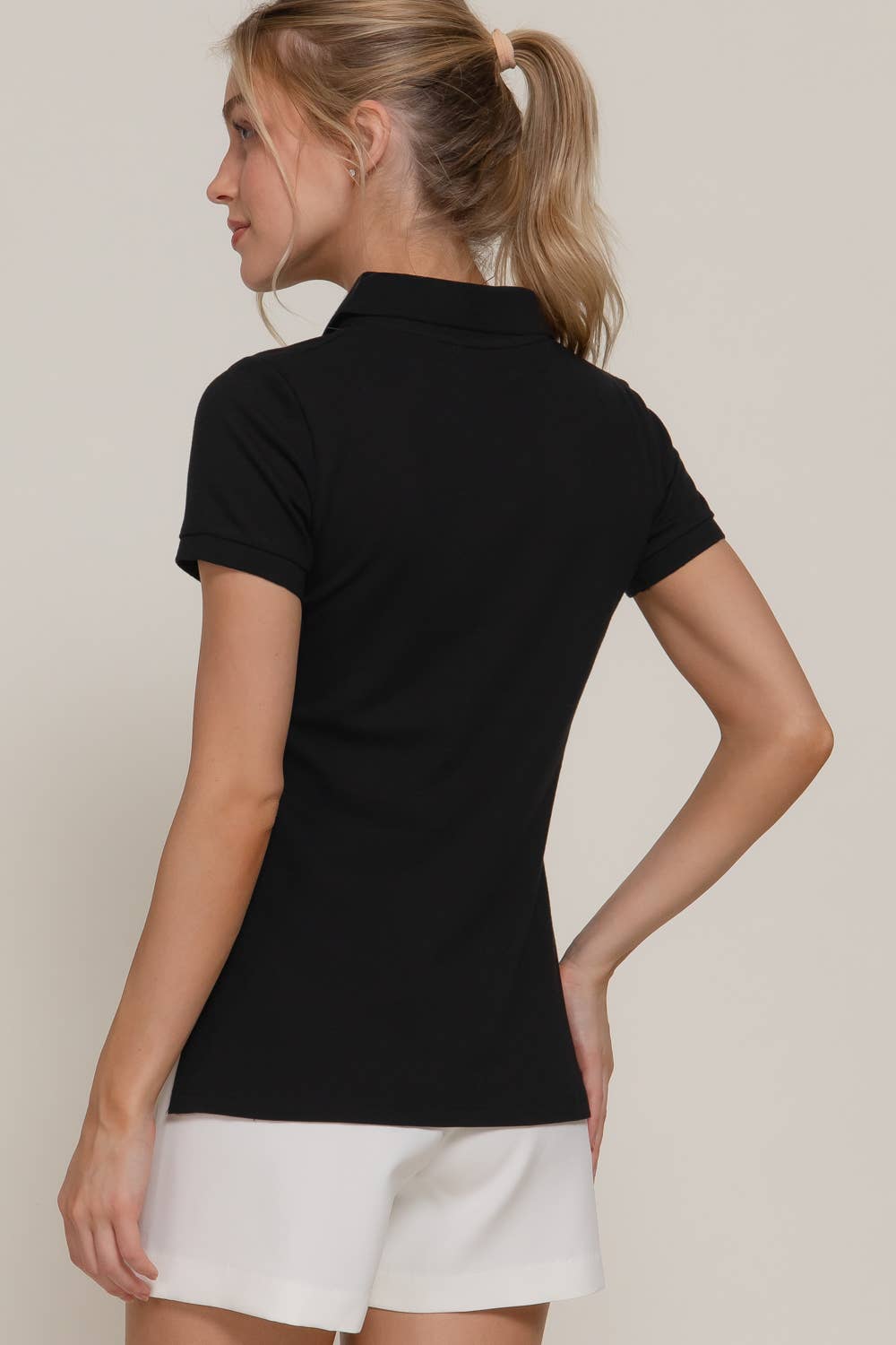 Active Basic | Active USA - Wholesale Polo - Women's - Short Sleeve Classic Pique Polo Top45