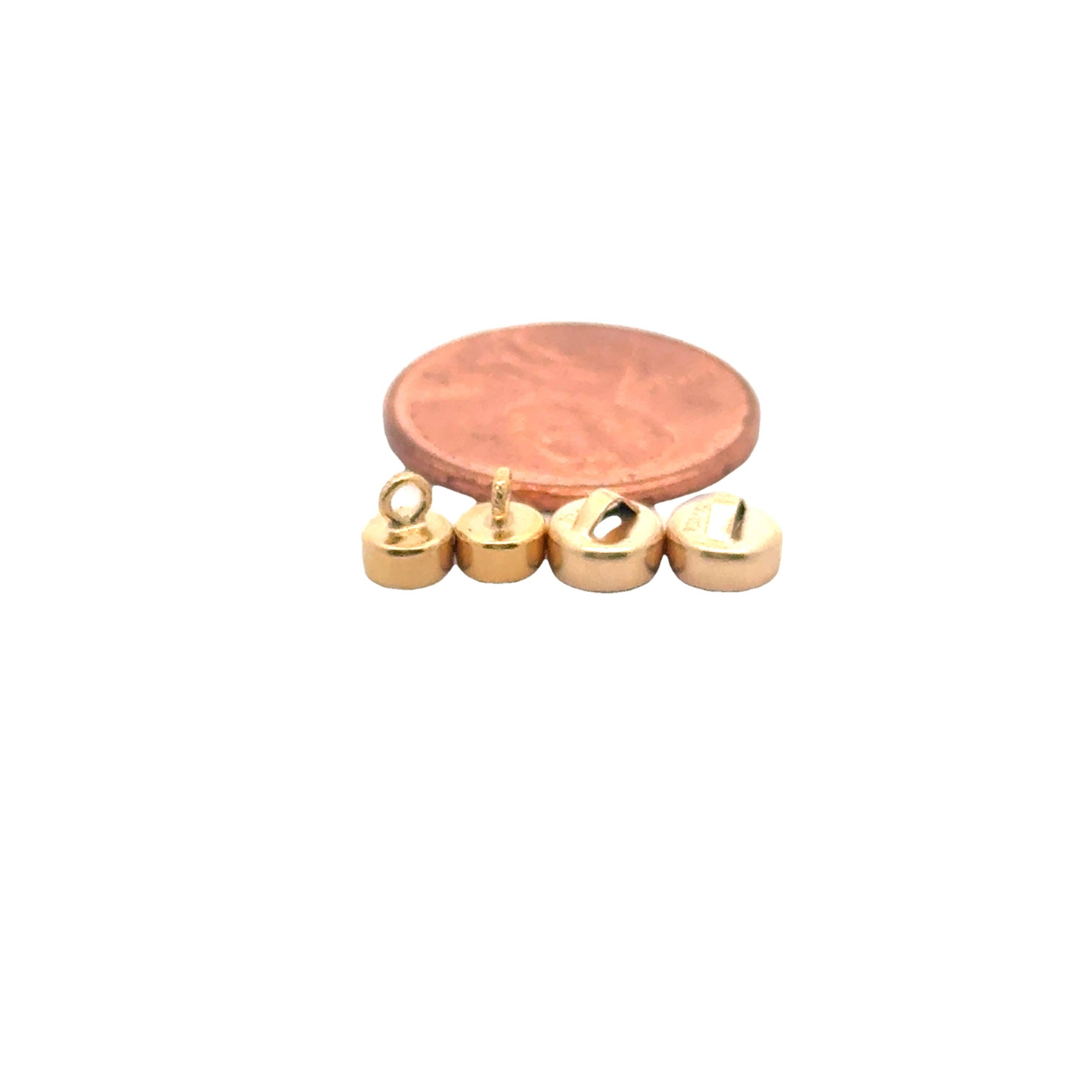 Purity Beads - Wholesale Clasp - Gold Filled Magnetic Clasps | 14K Real Gold Filled | Strong Magnetic Clasps | Two Sizes:4.5mm and 5.5mm |1