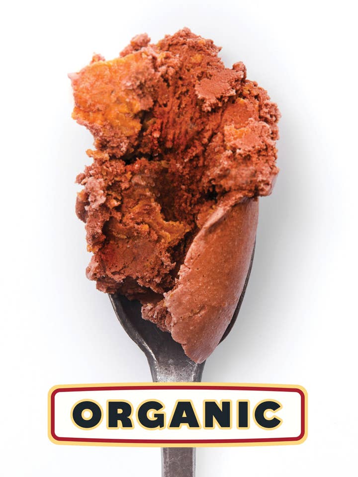 Organic Chocolate Peanut Butter Brownie for wholesale by McConnell's Fine Ice Creams