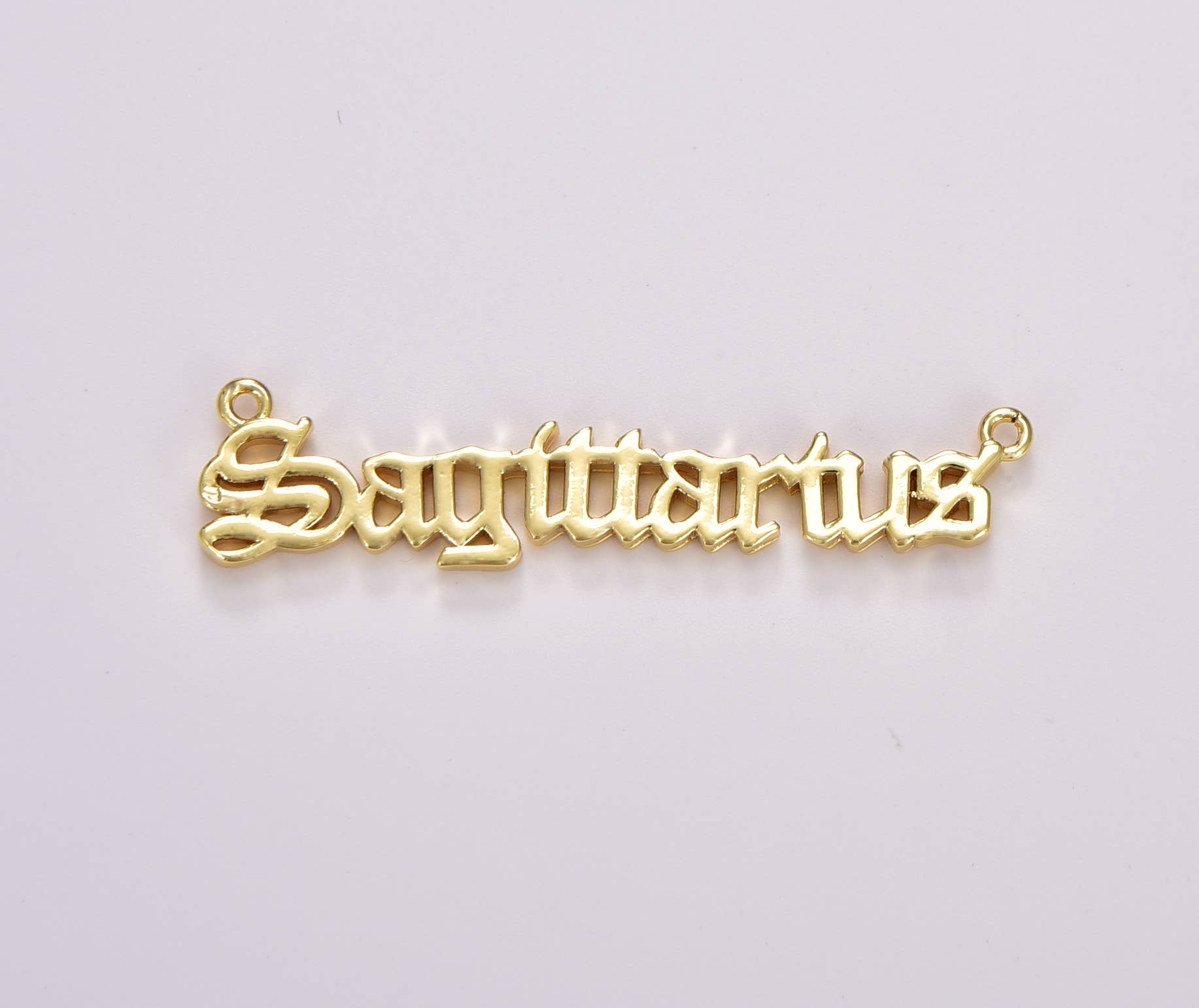 Beads Creation – wholesale Individual charm/pendant – Old English Font Astrology Zodiac Charms Connector, CN43913