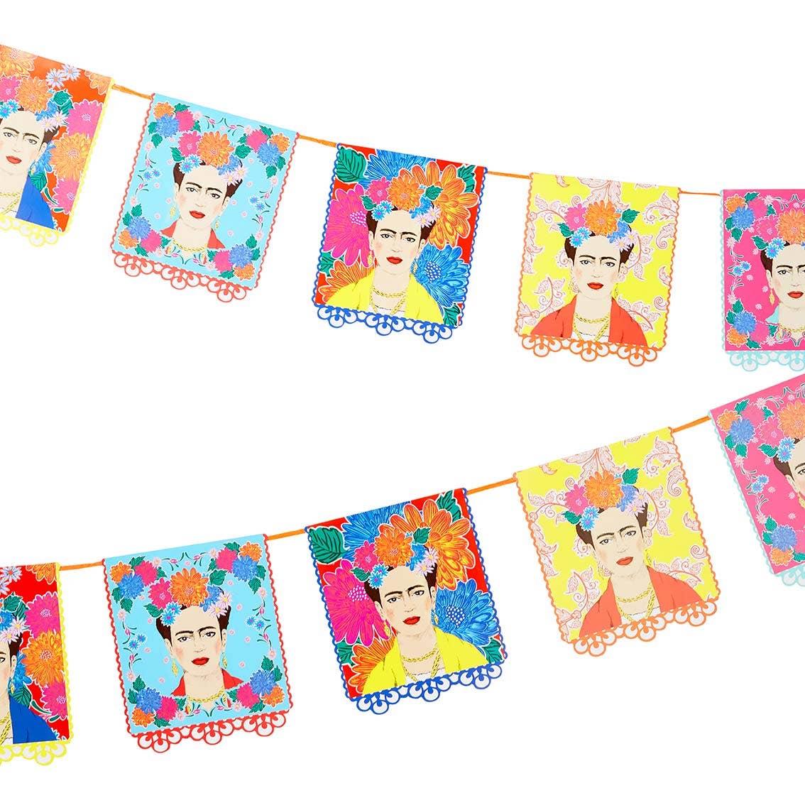 Talking Tables USA - Wholesale Bunting/Garland - Frida Kahlo Bunting | Fiesta Party |1