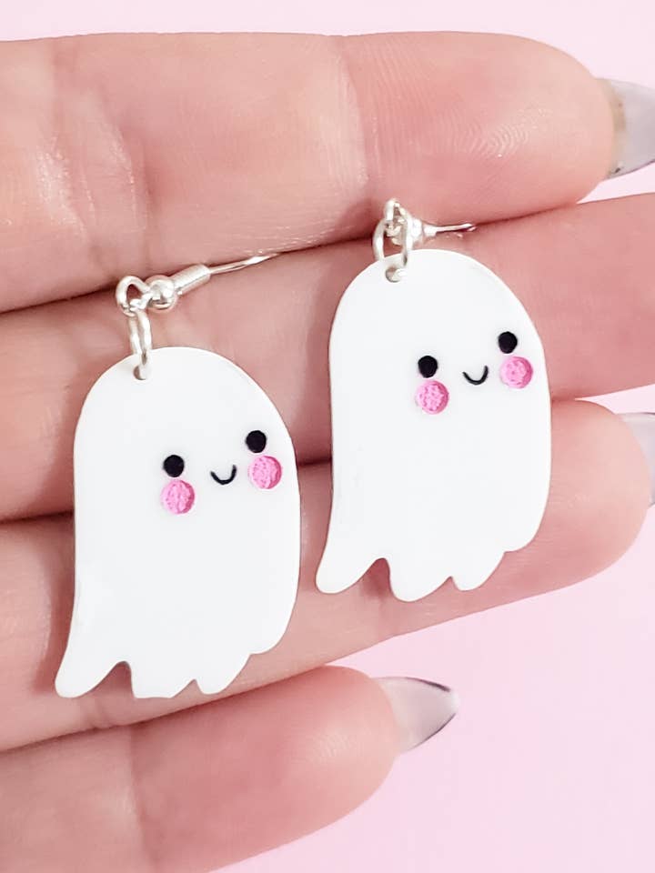 Cute Ghost Earrings for wholesale by Pop Pastel