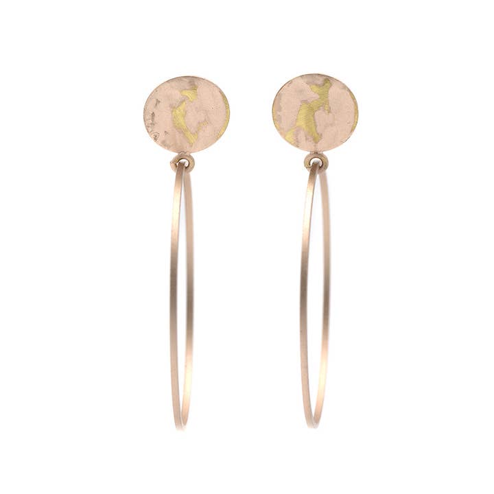 Sergio Engel jewellery - Wholesale Hoop Earrings - Pura Recycled 04 Creole Plug Earring in Matt/Gloss Look