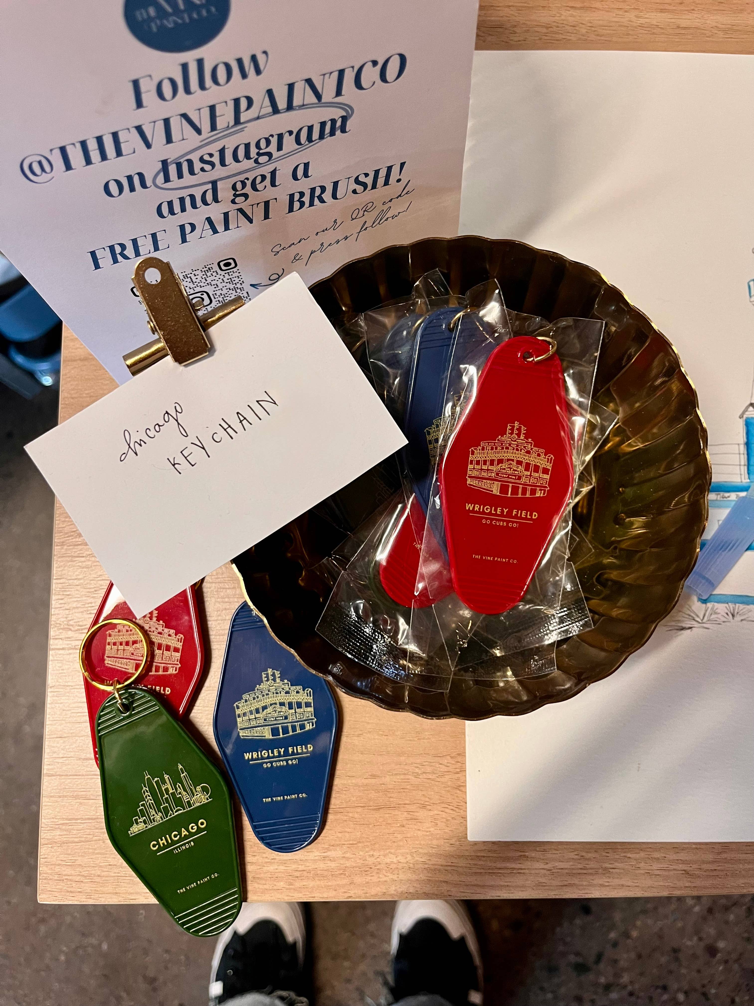 The Vine Paint Co – wholesale Keychain – Unisex – Chicago Keychain4