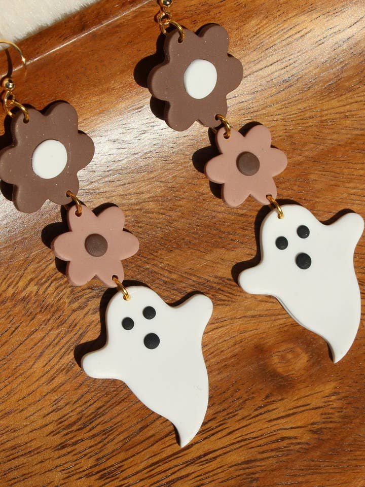 Bohemian Floral Ghostie Dangles for wholesale by Sunflowercrafty