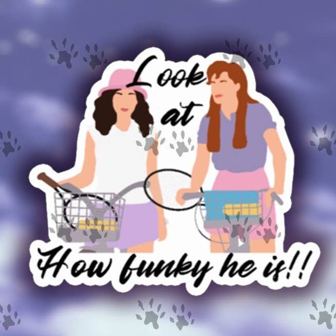 ¡Mira lo divertido que es! Pegatina, pegatina de bruja adolescente, bruja adolescente, ¡Top That! , película de los 80, película de los 80, pegatina, envío gratis para venta al por mayor de The Red Otter