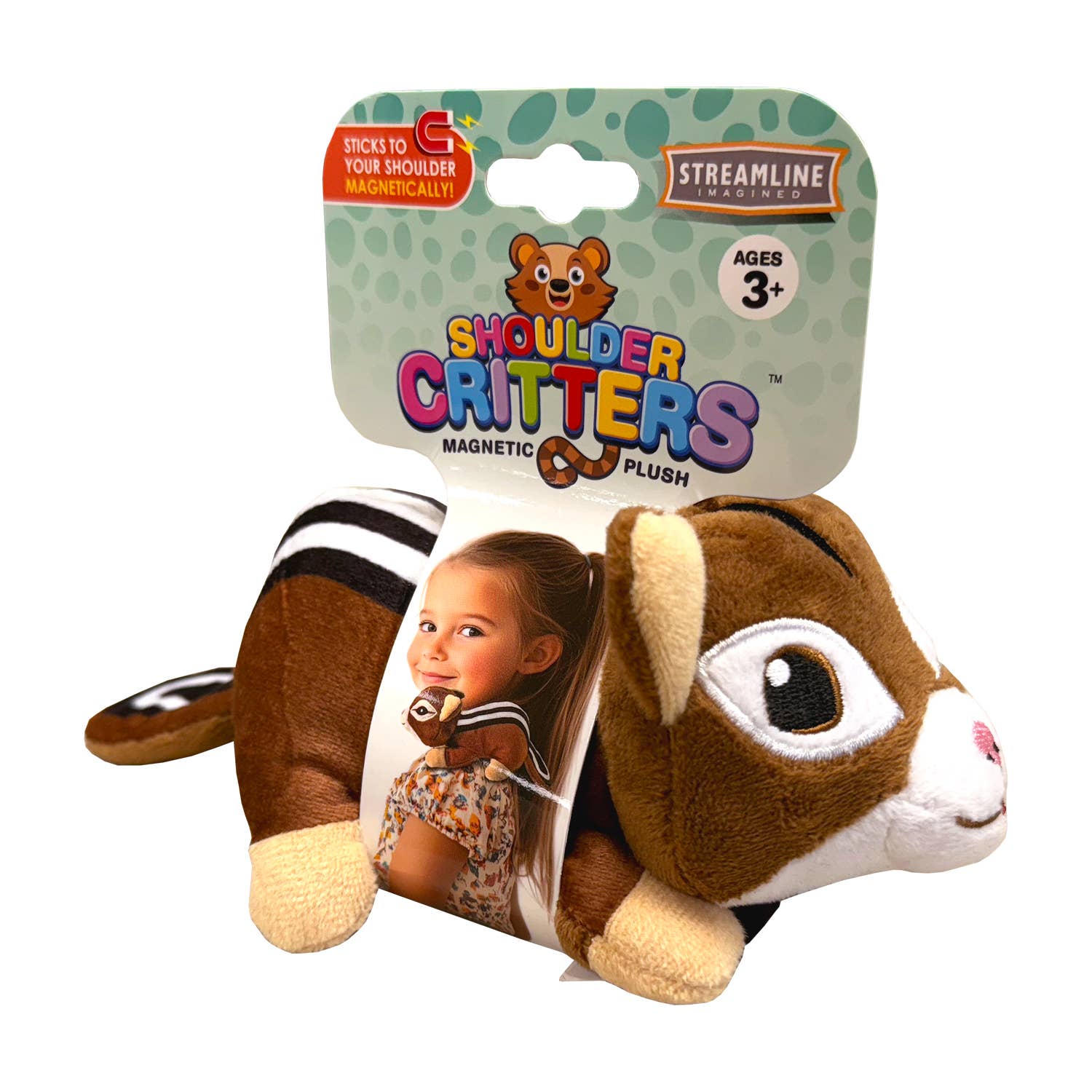 Streamline - Wholesale Stuffed/Plush Toy - Kids & Baby - Shoulder Critters - Chipmunk3