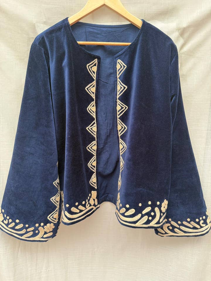 Casaco de Veludo Yasmine por atacado de ToutVintage