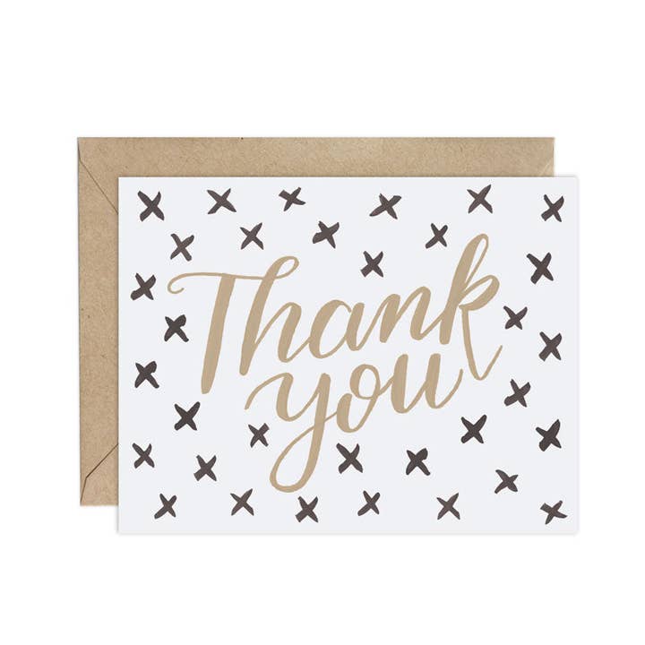 Xs (Pattern Party)- Thank You Card for wholesale by LoveLight Paper