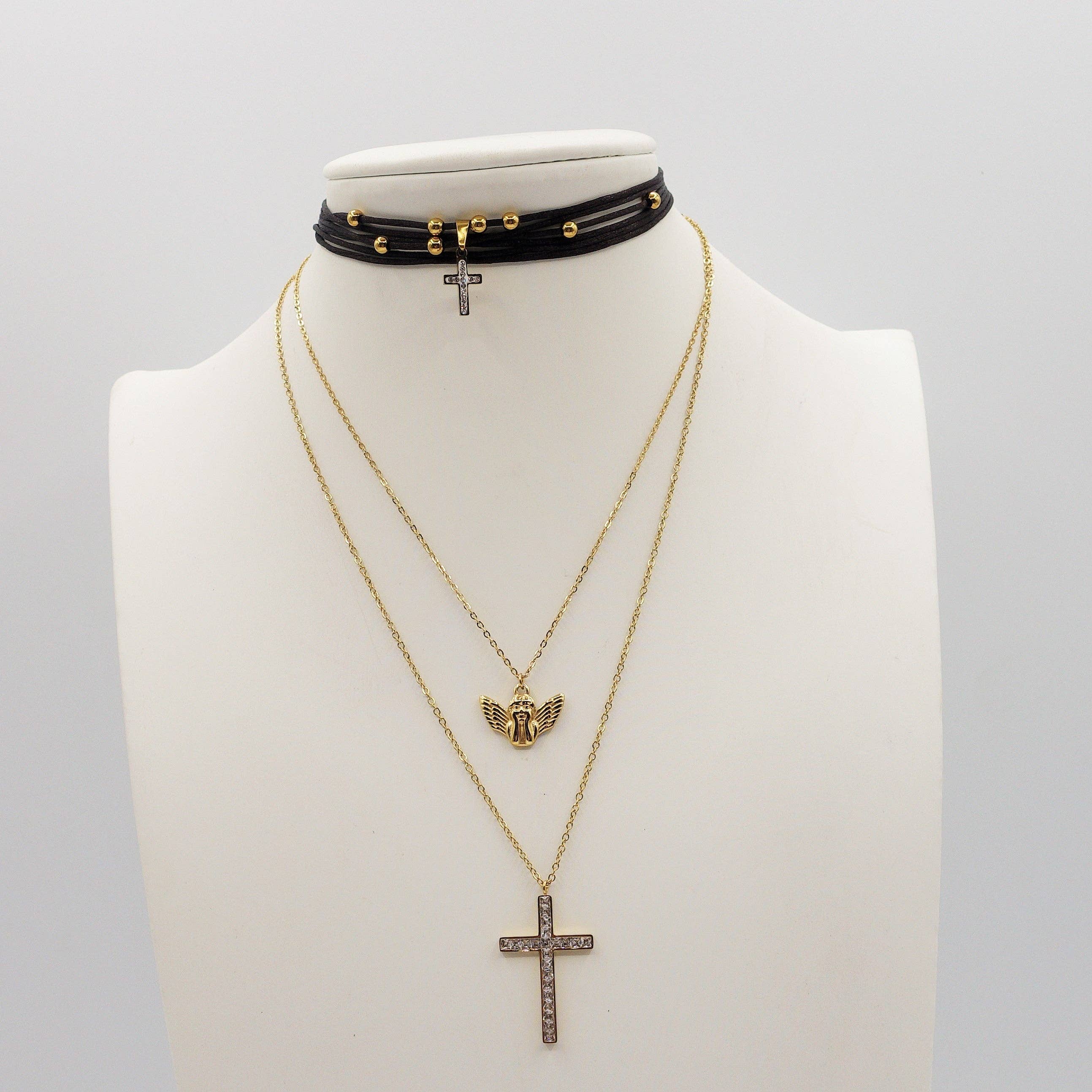 Daemon srls - Wholesale Pendant/Charm Necklace - CHERUB - Collana pendente cherubino in Acciaio inossidabile5