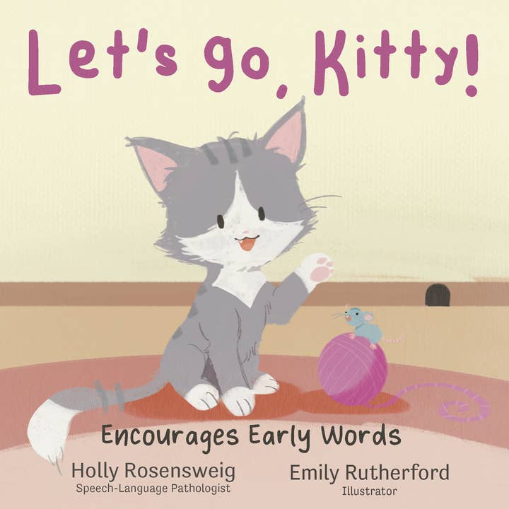 Ninewise Publishing - Wholesale Baby & Toddler Book (0-2) - Let's Go, Kitty - Encourages Baby's Early Words