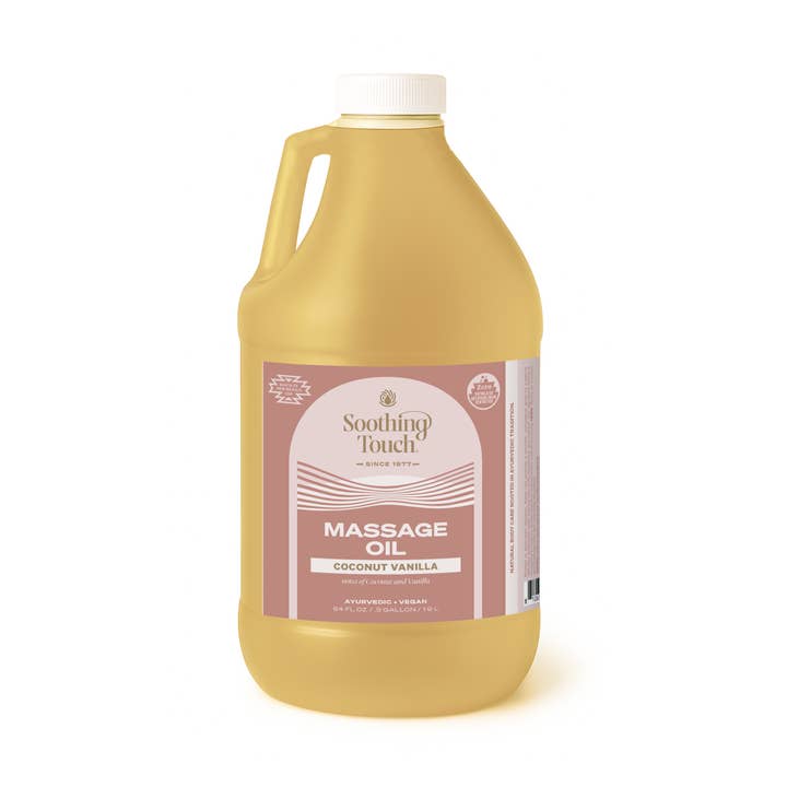 Coconut Vanilla Massage Oil for wholesale by Soothing Touch