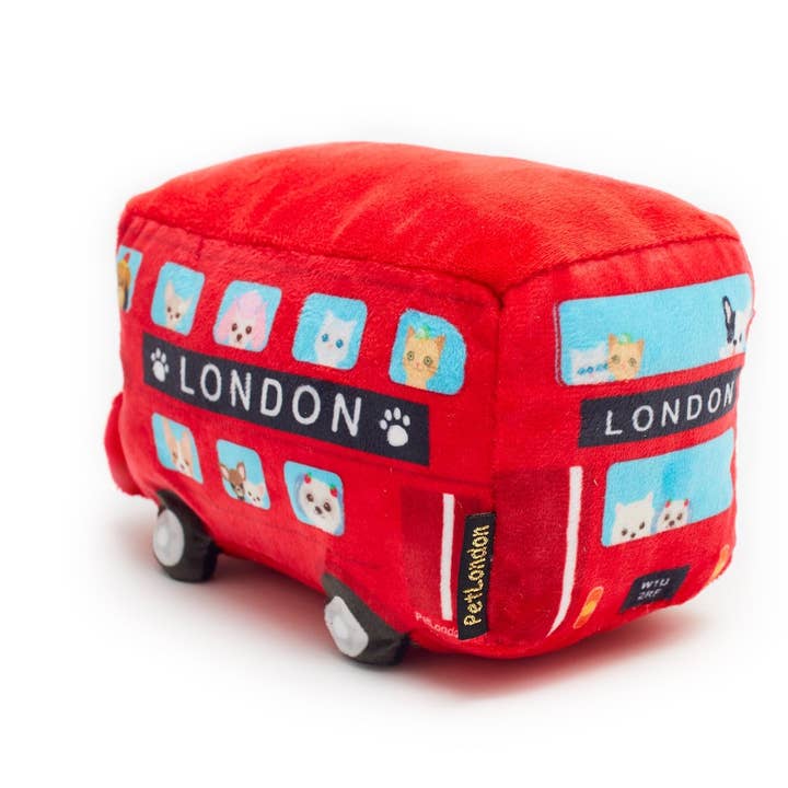 PetLondon – wholesale Pet plush toy – Dog – London Bus Plush Dog Toy