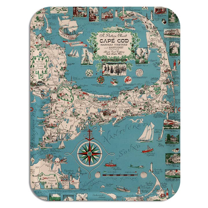 Cape Cod 1955 Serving Serving Tray for wholesale by Trays4Us