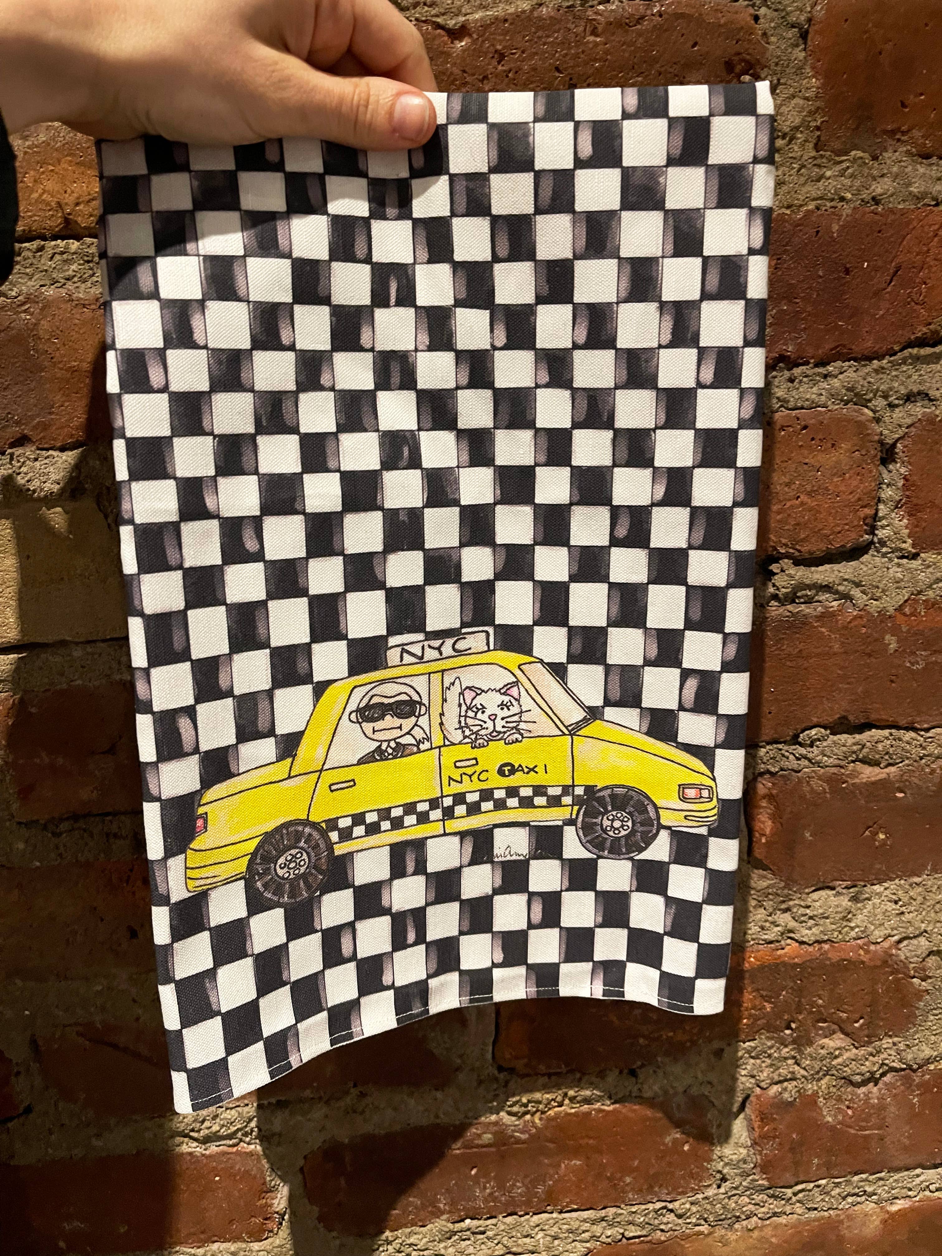 KAHRI - Wholesale Tea Towel - NYC Taxi Tea Towel2