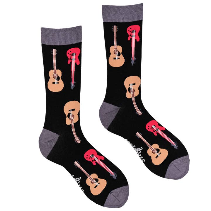 BLACK Guitar Socks - Strings Attached for wholesale on Faire1