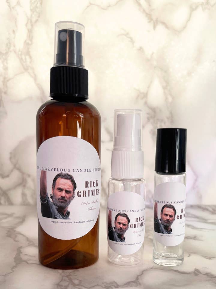 Rick Grimes Perfume And Room Sprays for wholesale by Marvelous Candle Studio