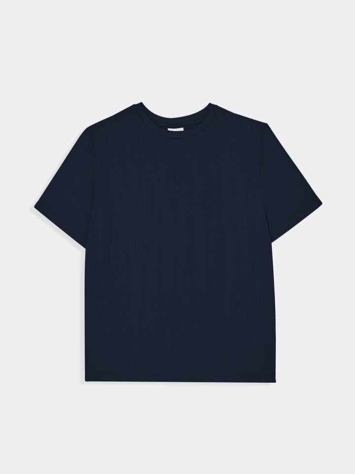 Eve T-shirt Navy for engroshandel hos amt. studio