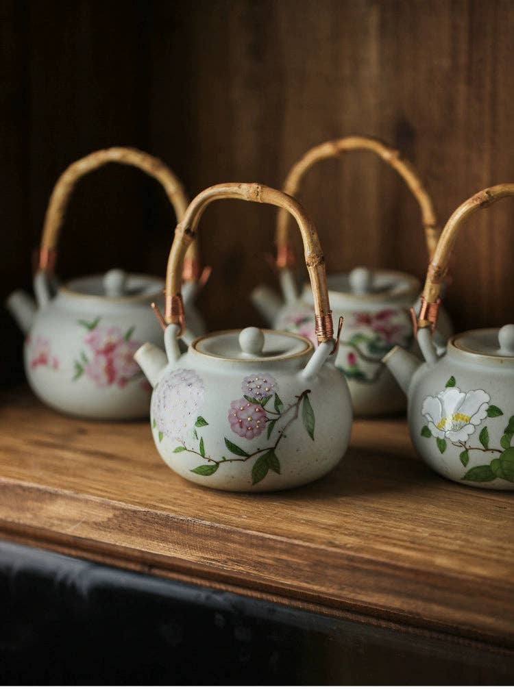 Gohobi （We cover U.S. import duties） - Wholesale Tea Set - Gohobi Hand-painted Floral Tea Set Teapot Tea cup10